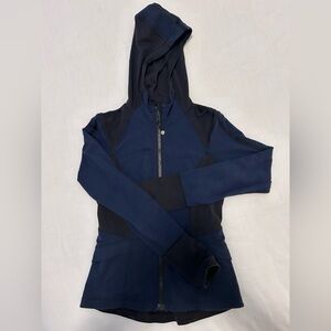 Lululemon Blue & Black Hooded Align Jacket